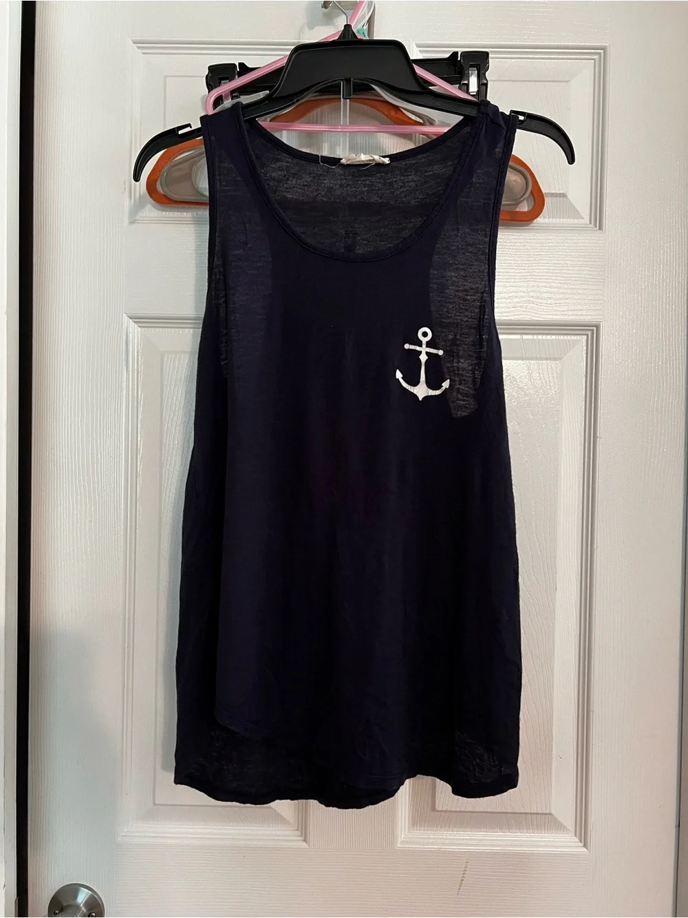 french pastry navy racerback